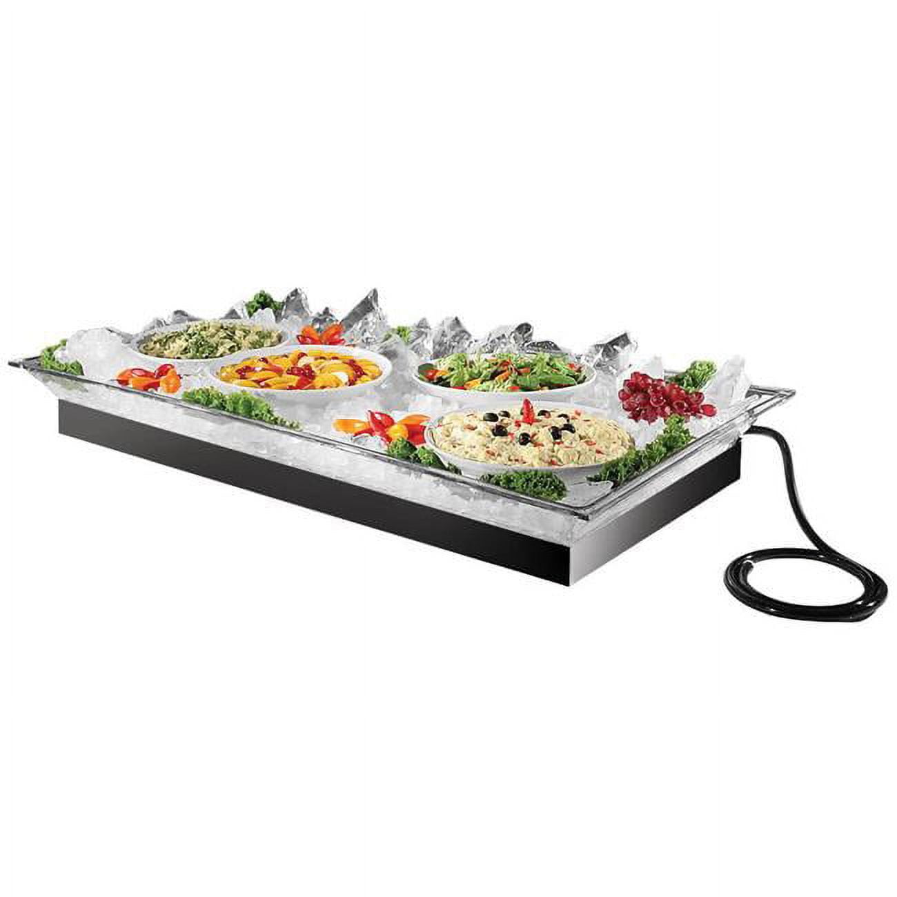 Cal Mil 987-12 Large Rectangle Ice Display - Silver