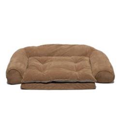 Peticare Ortho Sleeper Comfort Couch with Removable Cushion - Chocolate&#44; Large