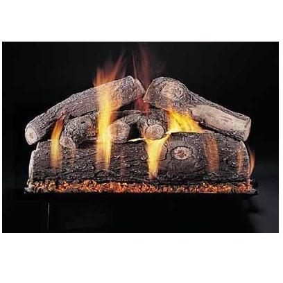 H2H S186 18 In. Frosted Oak Gas Log Set