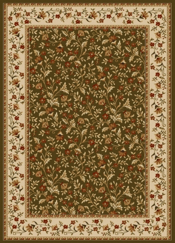 Auric 1593-1150-SAGE Como Rectangular Sage Green Traditional Italy Area Rug&#44; 3 ft. 3 in. W x 4 ft. 11 in. H