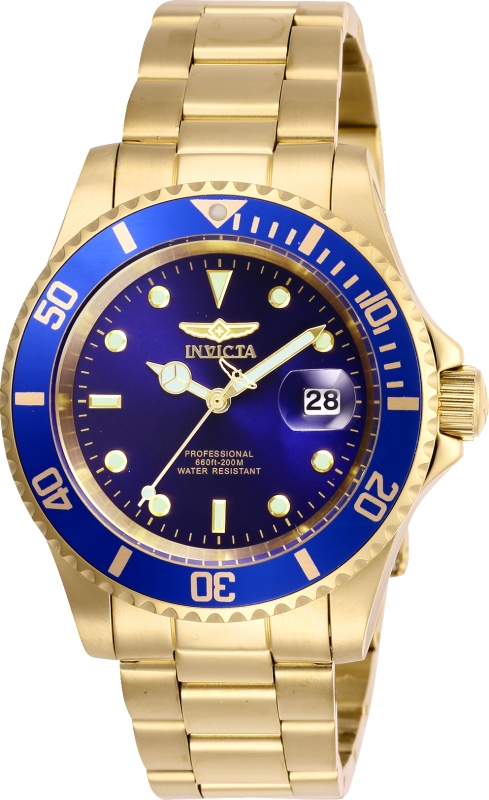 Invicta 26974 40 in. Mens Pro Diver Quartz 3 Hand Blue Dial Watch