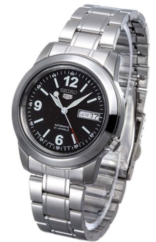 Seiko SNKE63J1 Mens Automatic Black Dial Stainless Watch