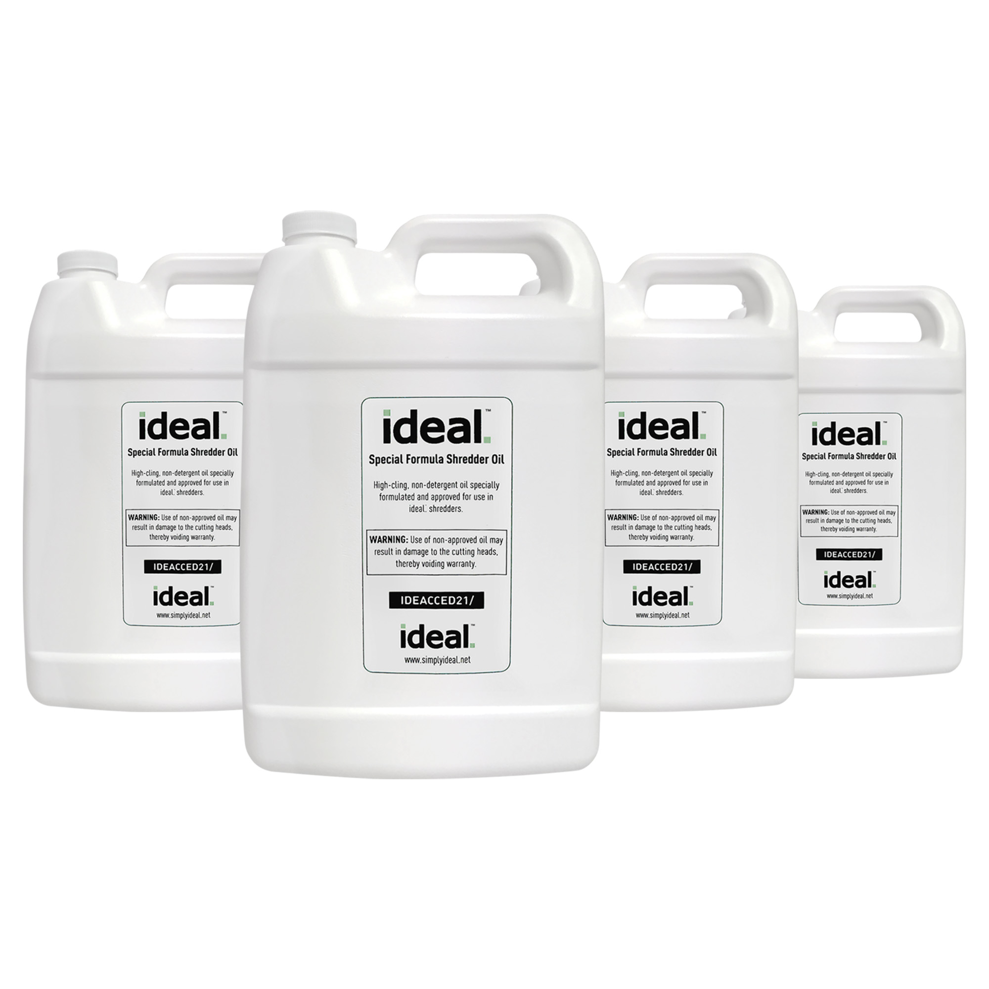 Ideal IDEACCED21-GH 1 gal Special High-Cling Lubricating Oil for Shredders - 4 Bottles