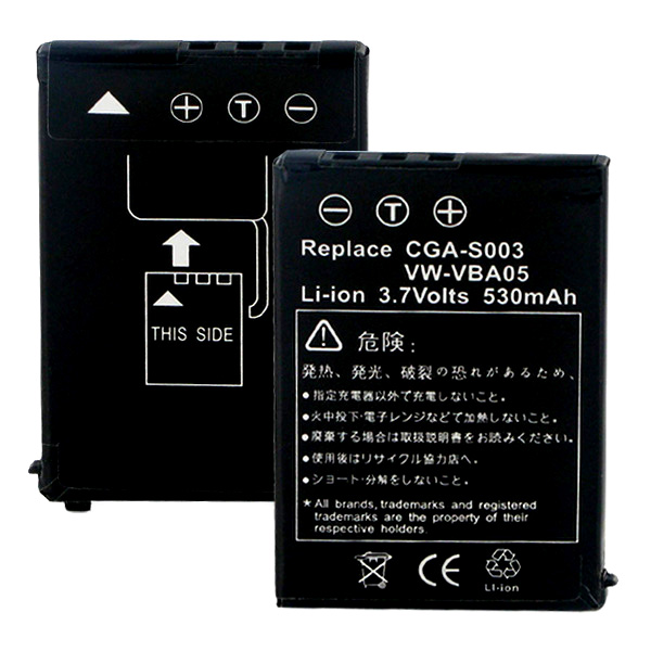 Empire BLI-237 3.7V Panasonic CGA-S003 Li-ion 580 mAh Batteries - 2.15 watt