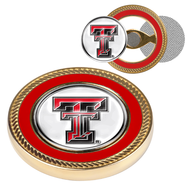 LinksWalker LW-CO3-TTR-CCBM Texas Tech Red Raiders-Challenge Coin & 2 Ball Markers