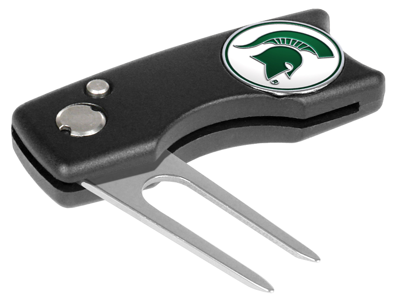 LinksWalker LW-CO3-MSS-SBTOOL Michigan State Spartans-Spring Action Divot Tool
