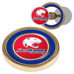 LinksWalker LW-CO3-SAJ-CCBM South Alabama Jaguars-Challenge Coin & 2 Ball Markers