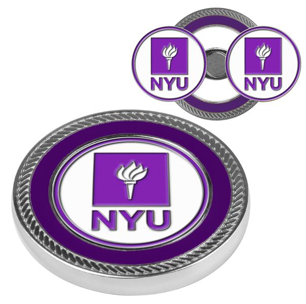 LinksWalker LW-CO3-NYU-CCBM New York University Violets-Challenge Coin & 2 Ball Markers