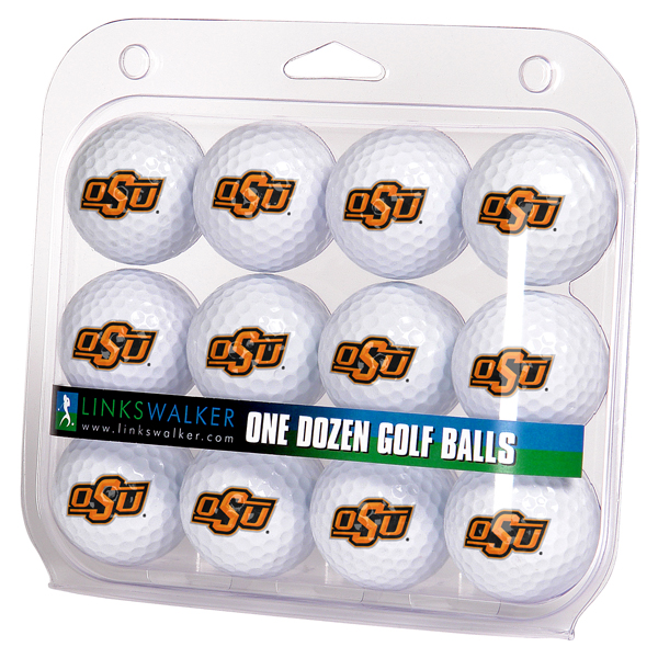 LinksWalker LW-CO3-OSC-DZGB Oklahoma State Cowboys-Dozen Golf Balls