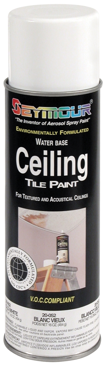Seymour of Sycamore 20-52 16 oz Ceiling Tile Paint, Old Ceiling White- Pack of 12