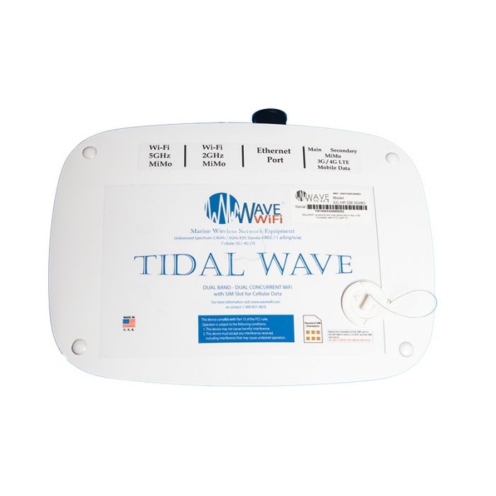 WAVE WIFI WAVECHPDB3G4G Tidal Wave with 2 25 ft. 400UF Low Loss Cable & 6 Antennas