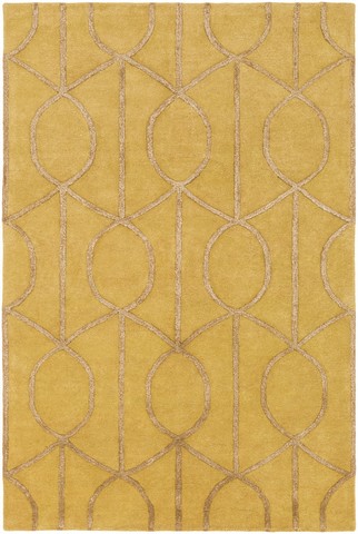 Artistic Weavers AWUB2164-6RD Urban Marie Round Hand Tufted Area Rug- Gold - 6 ft.