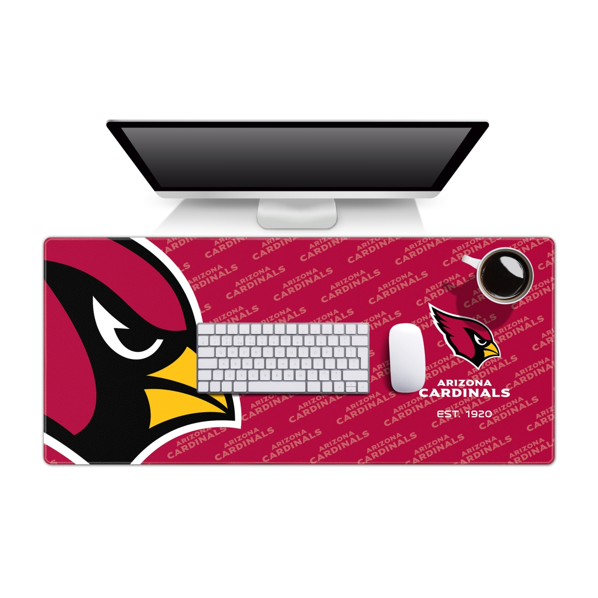 YouTheFan 1900911 35.4 x 15.7 in. Arizona Cardinals Logo Series Desk Pad