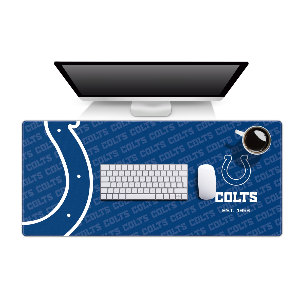 YouTheFan 1901048 NFL Indianapolis Colts Logo Series Desk Pad