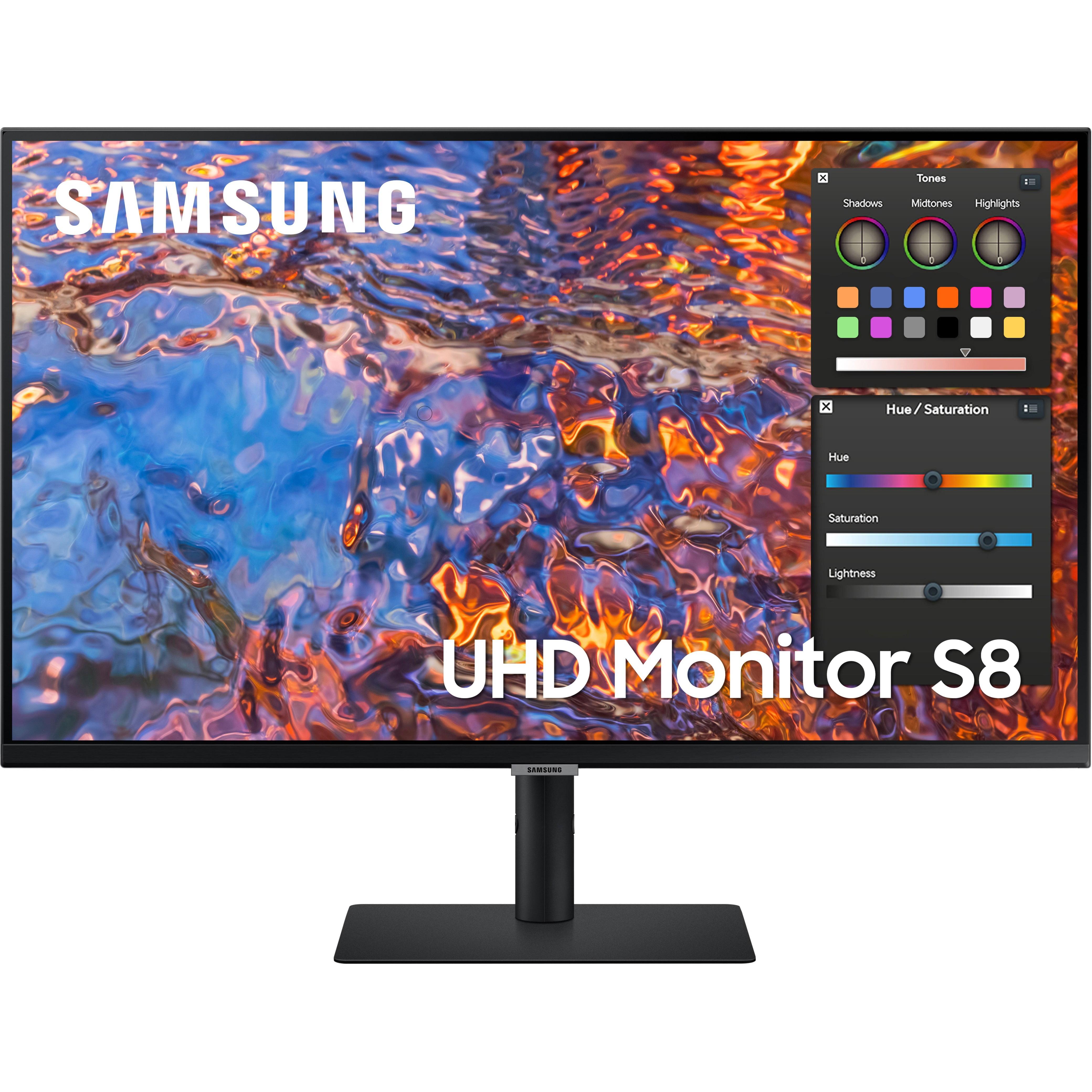 Samsung S27B804PXN 27 in. 4K UHD 3840 x 2160 Tilt Stand IPS Panel USB-C&#44; HDMI & DP Cable - Black