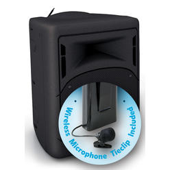 Oklahoma sound corporation Oklahoma Sound PRA-8000-PRA8-6 40 watt Wireless PA System with Wireless Lavalier Microphone