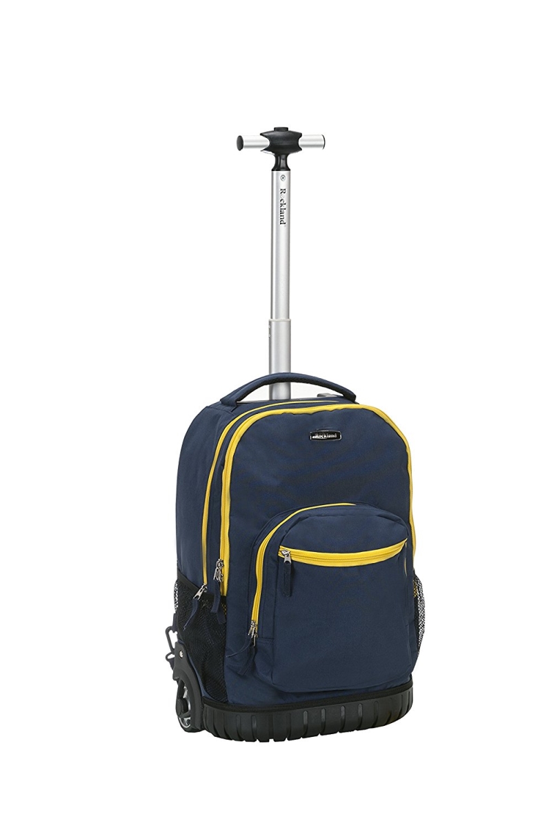 Rockland R02-NAVY 19 in. Rolling Backpack Multipurpose Suitcase&#44; Navy