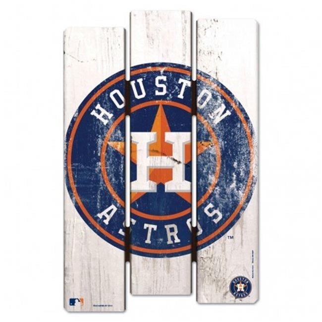 Fremont Die Houston Astros Sign 11x17 Wood Fence Style
