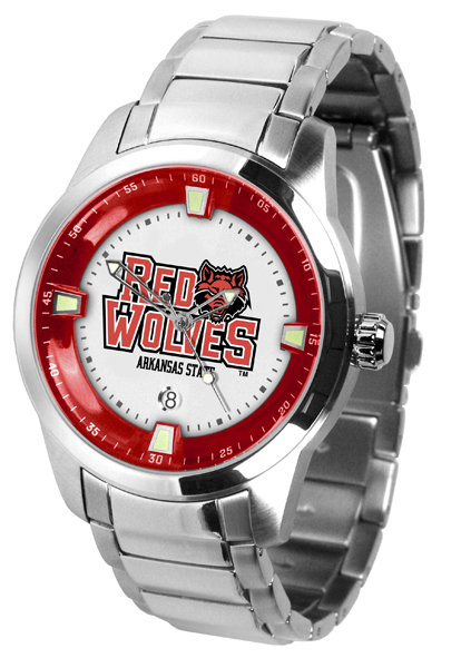 Suntyme Suntime ST-CO3-ASI-TITANM Arkansas State Red Wolves-Titan Steel Watch