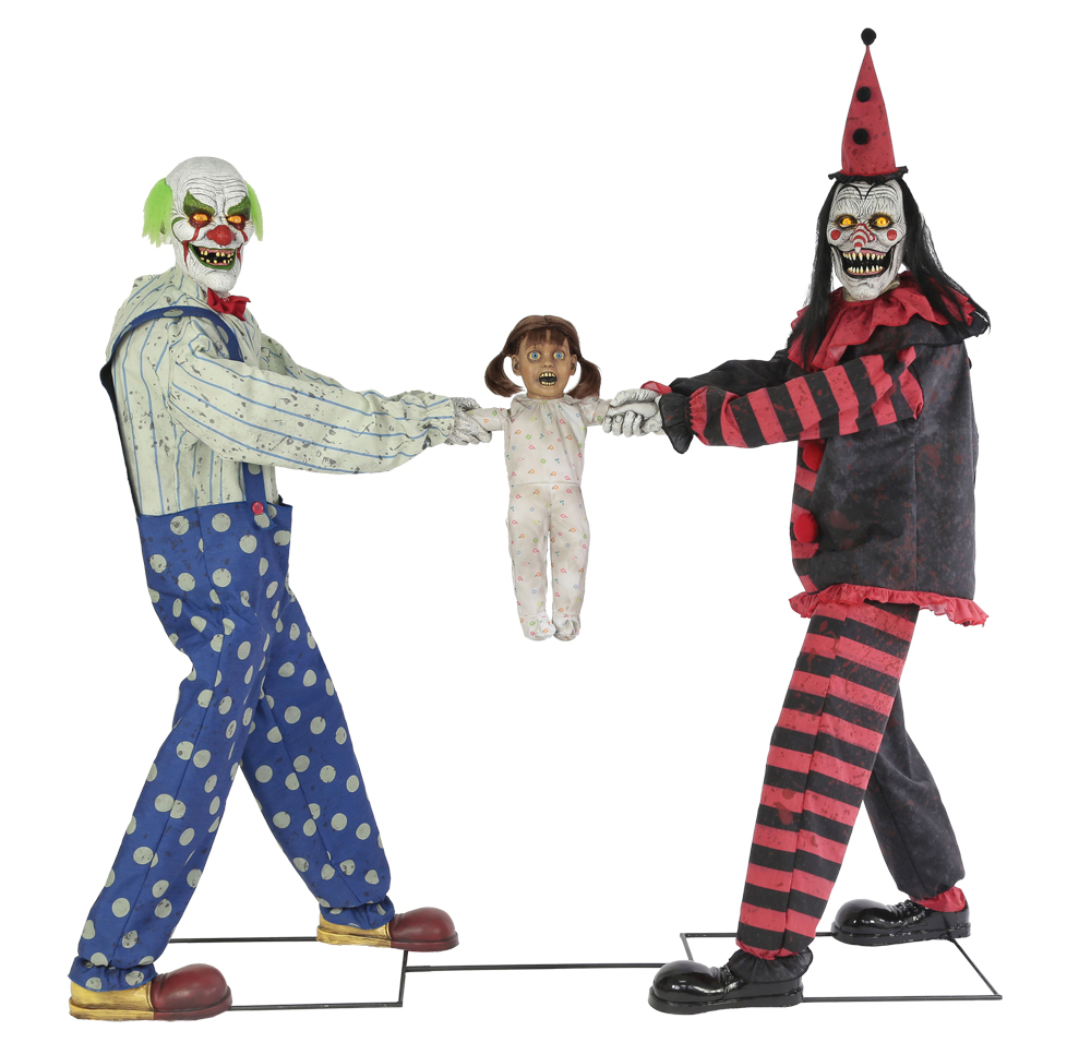 Morris Costumes MR124651 Animated Clown Tug of War Prop - Red & Black&#44; 73 x76 x 21 in.