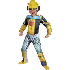 SupriseItsMe Boys Bumblebee Rescue Bot Toddler Muscle Child Costume - Small - 4-6