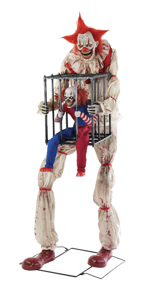 Morris Costumes MR124654 Cagey Clown with Clown in Cage Prop
