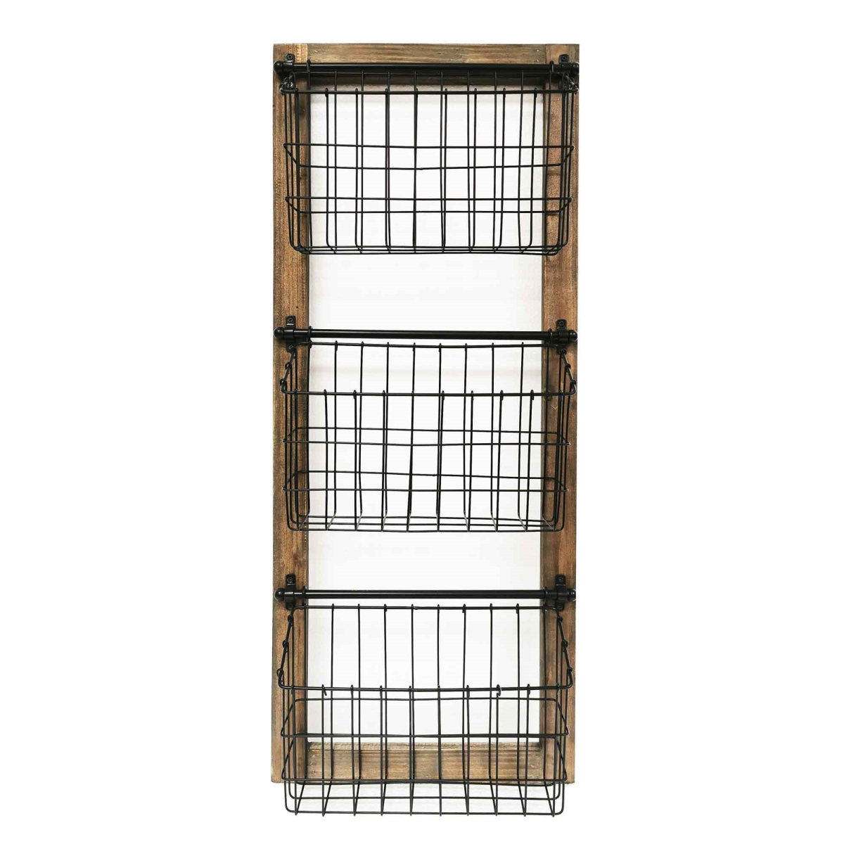 Convenience Concepts Three-Tiered Wire Basket Wall Mounted Shelf