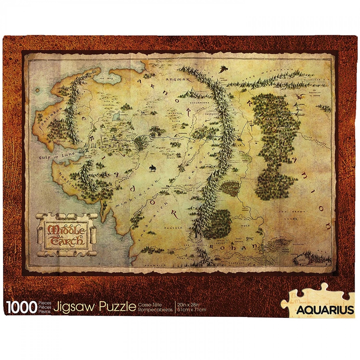 Lord of the Rings 820339 The Hobbit Map Jigsaw Puzzle - 1000 Piece