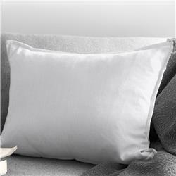 6ix Tailors ANC-CAR-WHI-CFT-14OB Ancebridge Oblong Decor Pillow with Feather Insert&#44; Bright White - 14 x 20 in.