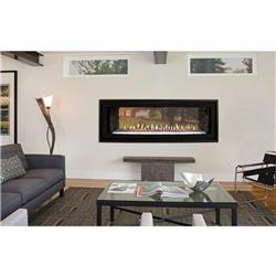 Mobiliario 48 in. Required Linear & Decorative Crushed Glass Fireplace with Multi-Function Electronic Remote - Natural Gas