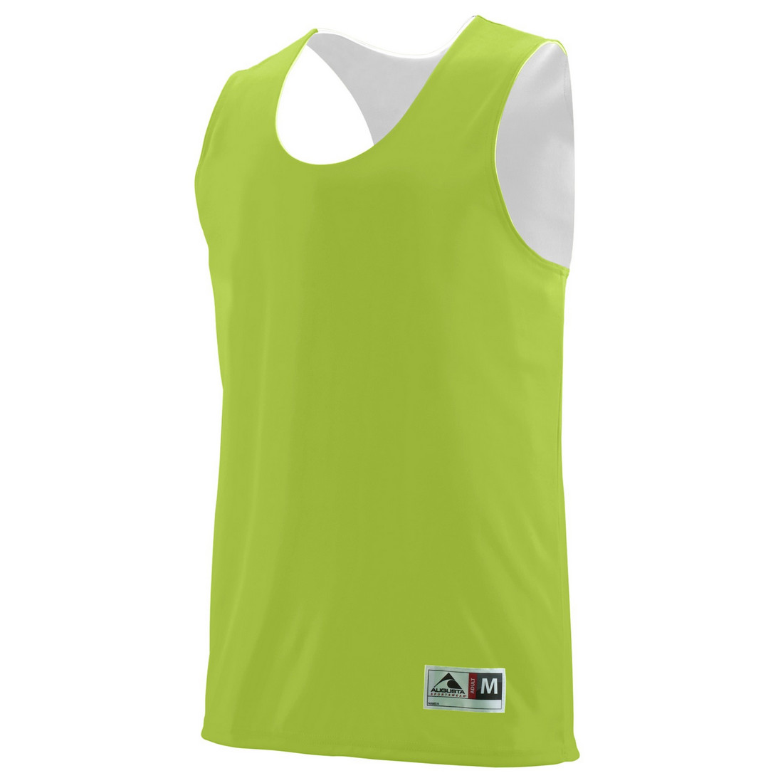 Augusta Medical Systems LLC Augusta 148A-Lime- White-2X Reversible Wicking Tank&#44; Lime-White - 2X