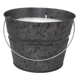 Home Essentials 7017224 30 oz Citronella Bucket Candle for Mosquitoes&#44; Gray