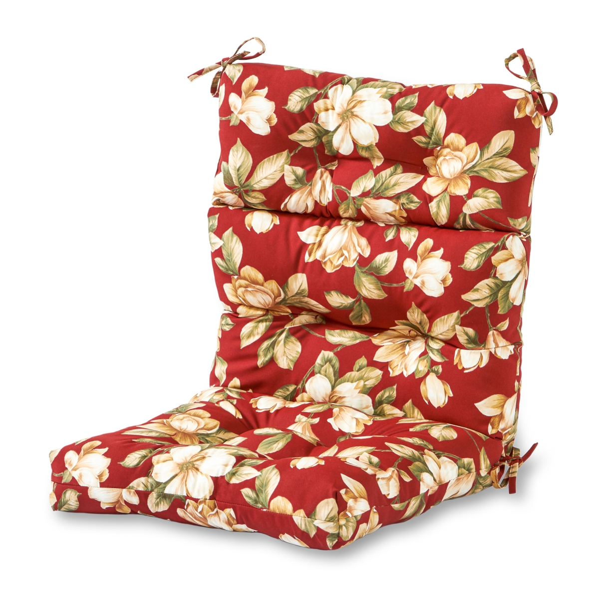 Greendale Home Fashions AZ6809S2-ROMAFLORAL 44 x 22 in. Outdoor High Back Chair Cushion&#44; Roma Floral - Set of 2