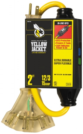 Coleman Cable Yellow Jacket with Ground Fault Circuit Interrupters
