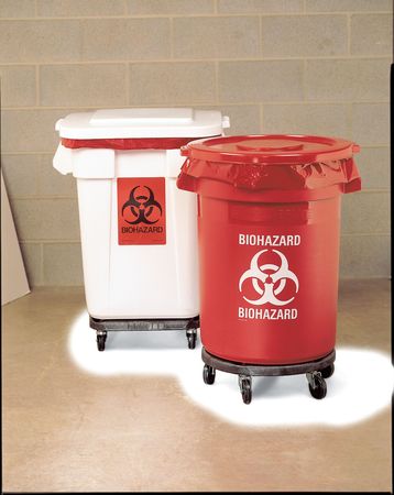 SpecialMade Special Made RCP263294RED 32 gal Brute Container with Imprint