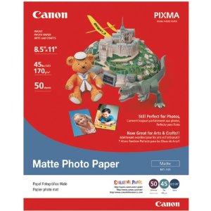 Canon Usa Matte Photo Paper 8.5 X 11in- 50 Sheets - Matte Mp-101 Ltr_50