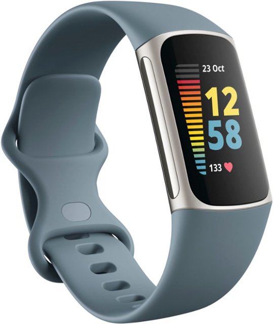 Fitbit Charge 5 Advanced Fitness Health Tracker&#44; Steel Blue