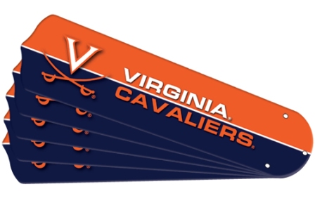 Ceiling Fan Designers New NCAA VIRGINIA CAVALIERS 52 in. Ceiling Fan Blade Set