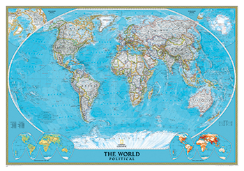National Geographic World Mural Map