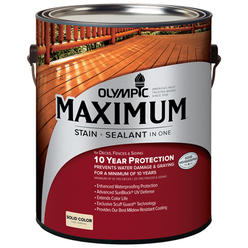 Olympic 79611A-01 Gallon White Base Maximum Deck&#44; Fence & Siding Stain