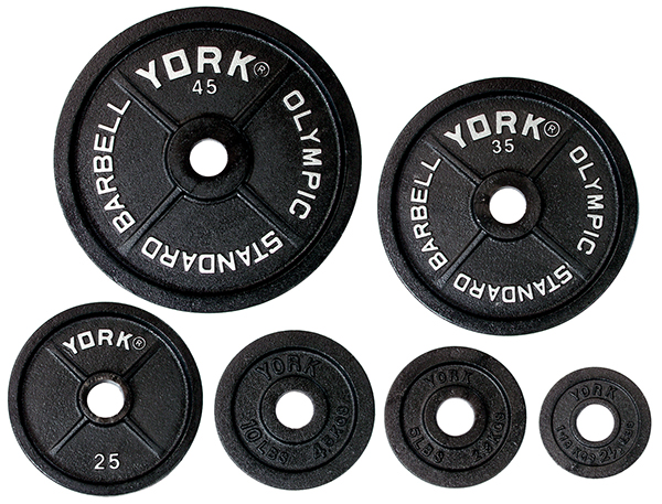 York Barbell Legacy Olympic Standard Plate - 45 lbs