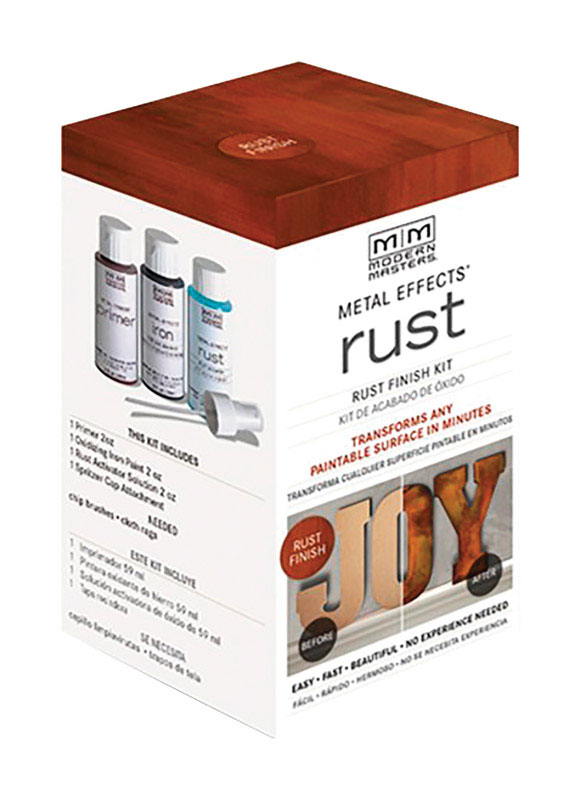 Modern Masters 223430 2 oz Oxidizing Finish Metal Effects Kit&#44; Rust - Pack of 4
