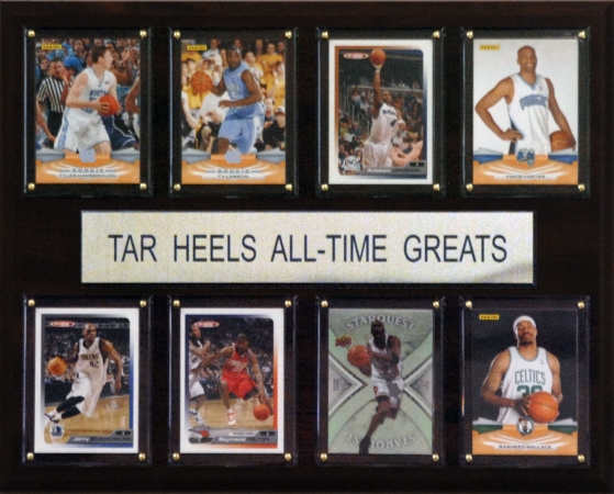 C & I Collectables  NCAA Basketball North Carolina Tar Heels All-Time Greats Plaque