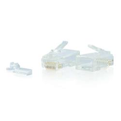 C2G 00889 RJ45 Cat6 Modular Plug for Round Solid-Stranded Cable Multipack - Pack of 50