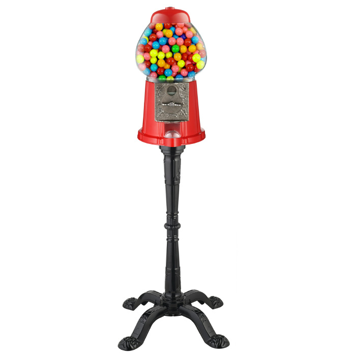 Great Northern Popcorn Company 6260 15 in. Vintage Candy Gumball Machine & Bank with Stand