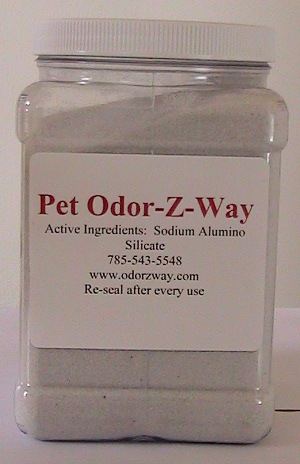m-j odor-z-way llc M-J Odor-Z-Way  LLC  4 lb. Grip Container of Pet Odor-Z-Way