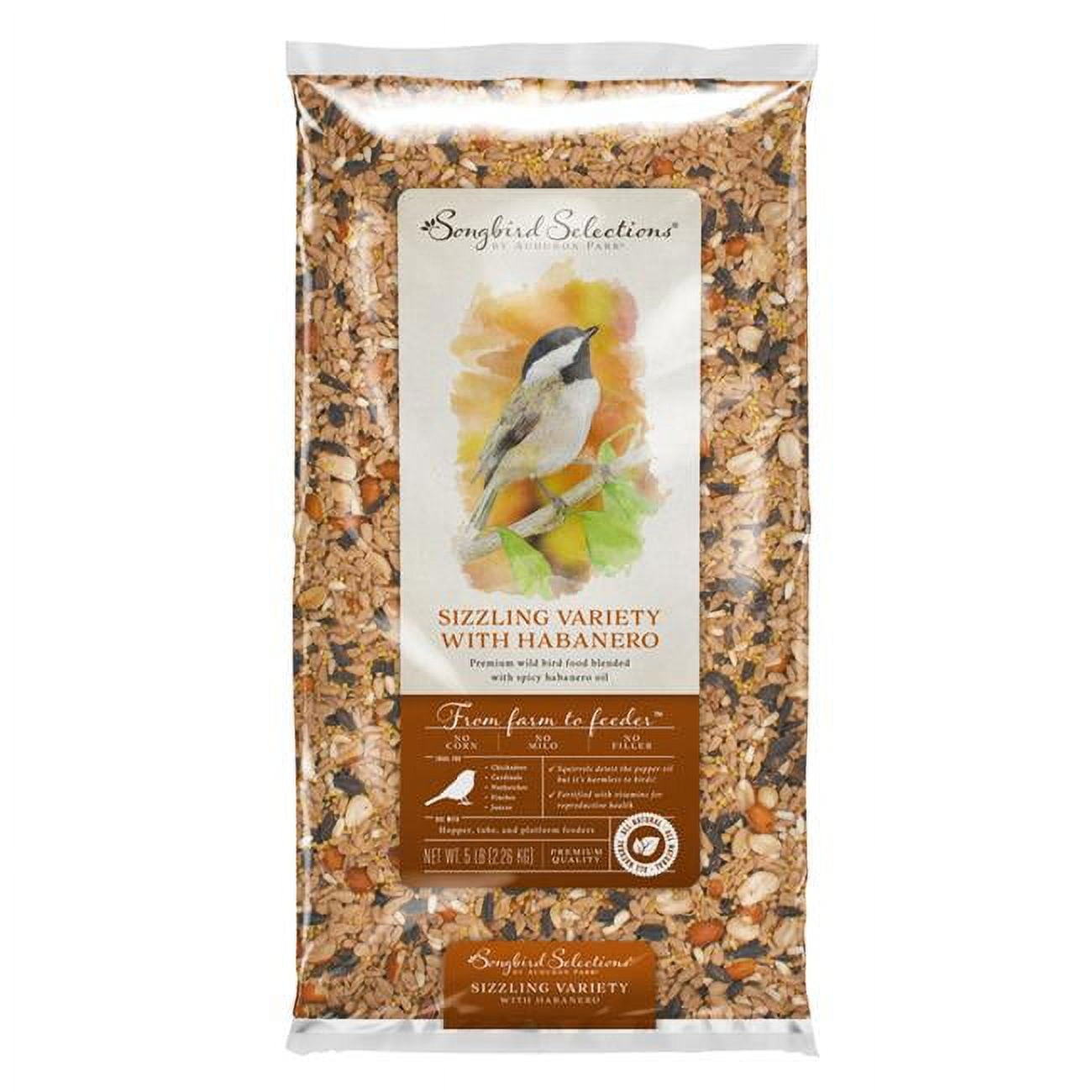 Global Harvest Foods 5 lbs Songbird Selections Chickadee & Nuthatch Wild Bird Food&#44; Sunflower