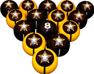 Wave7 Syracuse University Billiard Numbered Ball Set