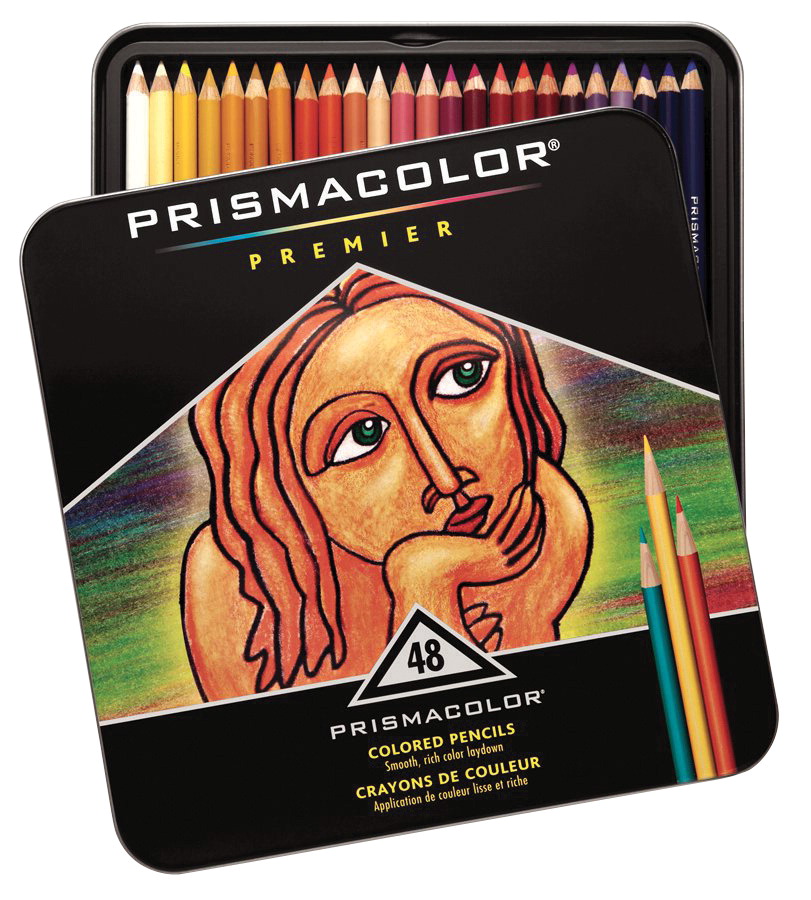Prismacolor Premier Non-Toxic Soft Core Waterproof Colored Pencil Set&#44; Assorted Color&#44; Set - 48