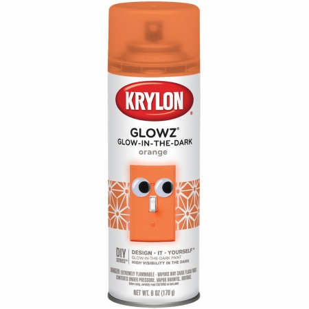 Krylon 6 oz Glowz Aerosol Spray&#44; Orange